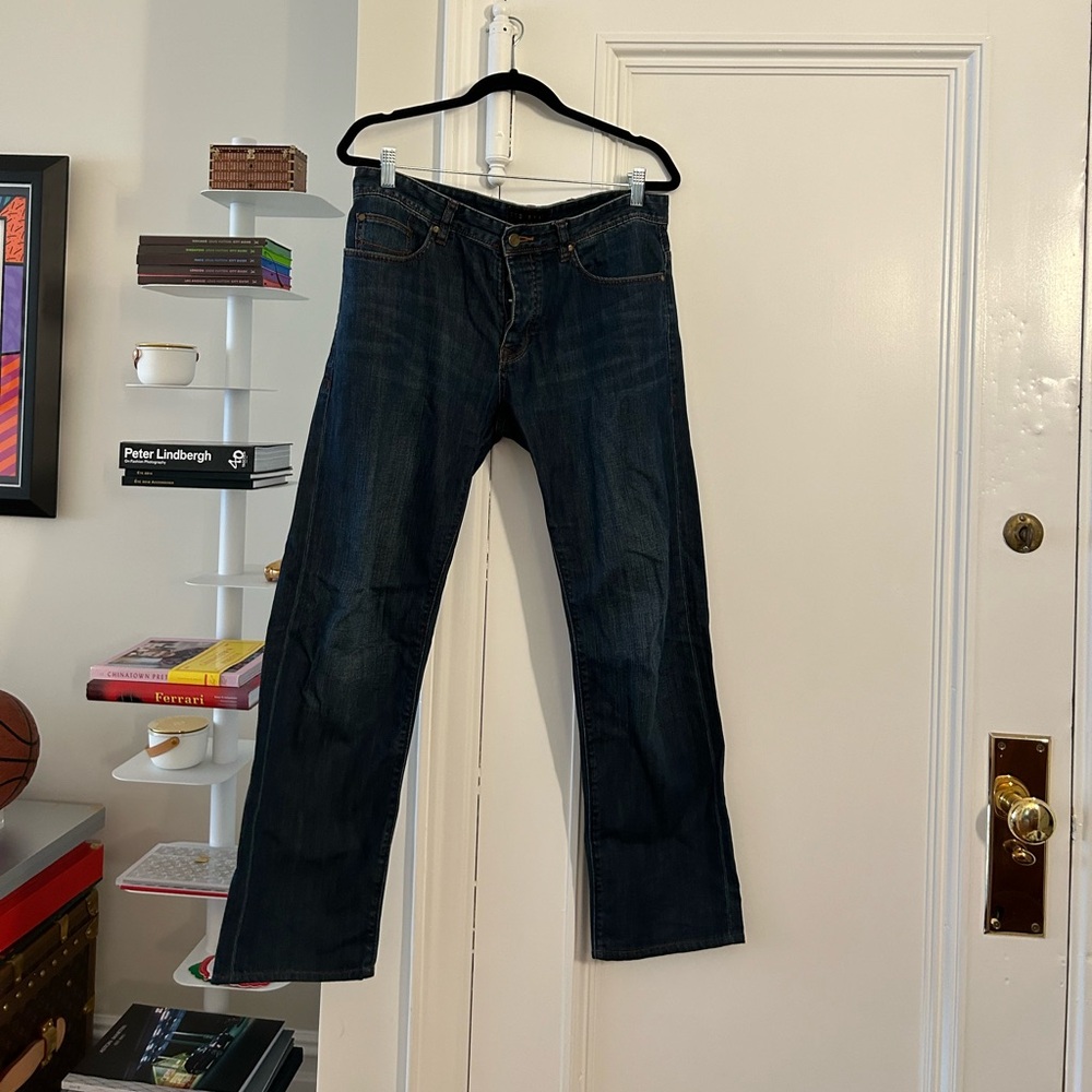 Ted Baker, Men’s Denim Jeans, Size 32R, Relaxed Fit, Dark Wash